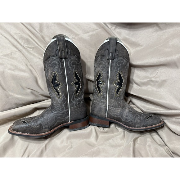 laredo Western boots women Black/tan With Inset Design New Never‎ WornSize 6.5